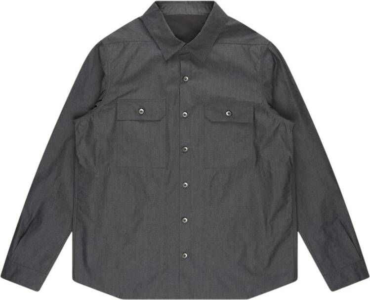 Rick Owens Upgrade je garderobe met stijlvolle outershirt Gray Heren