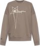 Rick Owens Crewneck Sweatshirt Gray Heren - Thumbnail 1