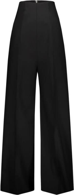 Rick Owens Cooper Broek met Hoge Taille en Ritssluiting Zwart Dames