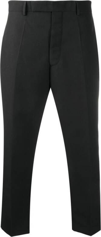 Rick Owens Cropped Trousers Zwart Heren