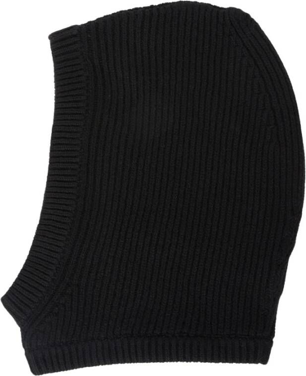 Rick Owens Gebreide bivakmuts van kasjmier-wolmix Black Dames