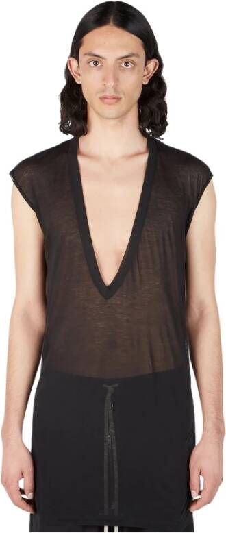 Rick Owens Gebreide kleding met V-hals Zwart Heren