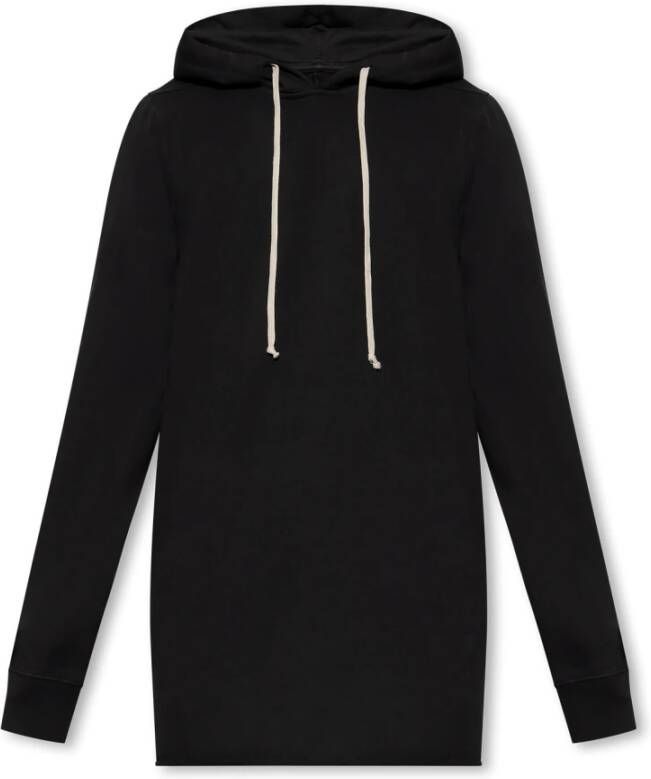 Rick Owens Hoodie met spleten Zwart Heren