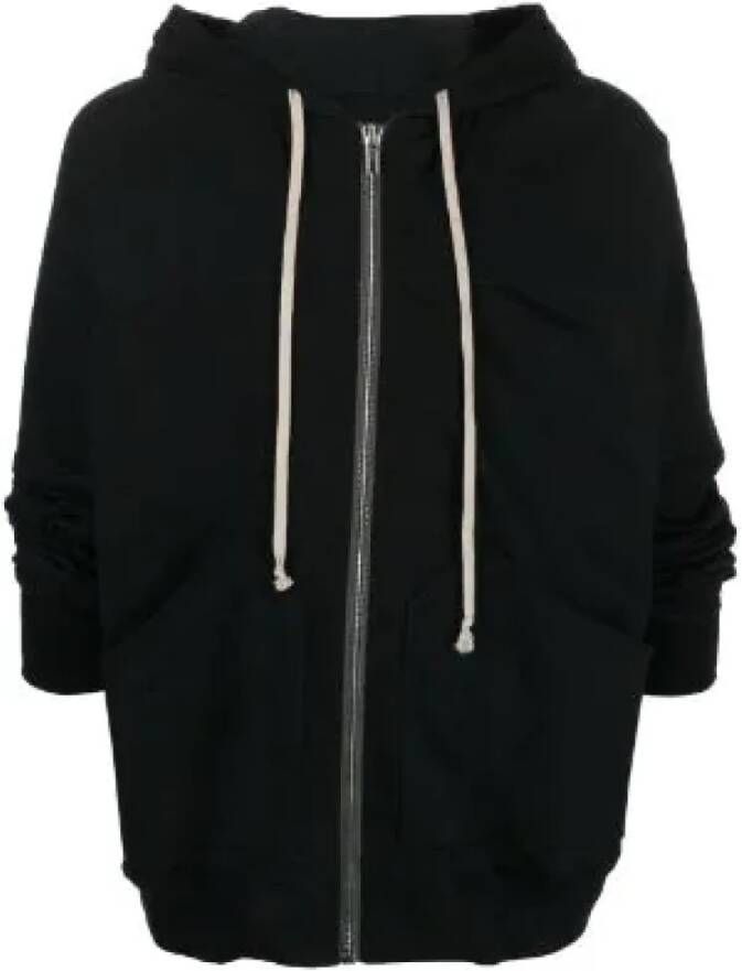 Rick Owens Comfortabele en stijlvolle zip-through hoodie voor heren Black Heren