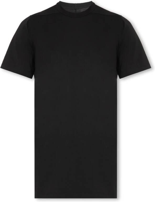 Rick Owens Zwart biologisch katoenen crew-neck T-shirt Black Heren