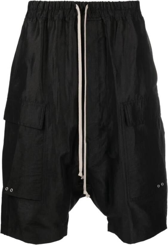 Rick Owens Lange korte broek Zwart Heren