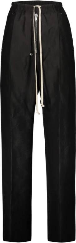 Rick Owens Leather Trousers Zwart Dames