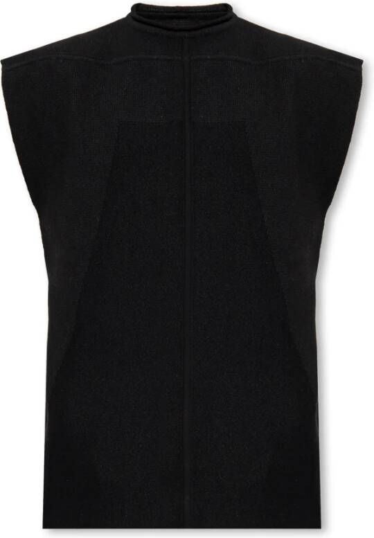Rick Owens Motivo mouwloze trui Zwart Heren