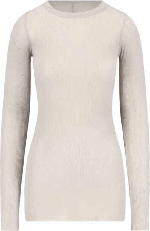 Rick Owens Grijze T-shirts en Polos Gray Dames