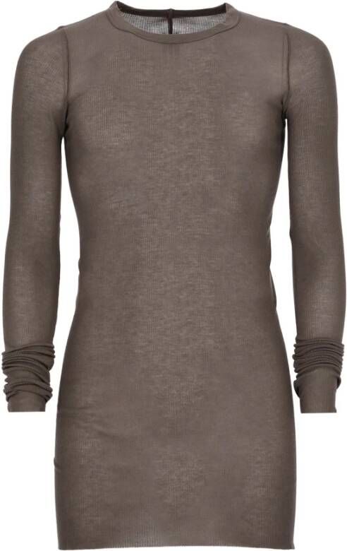 Rick Owens Round-neck Knitwear Grijs Heren