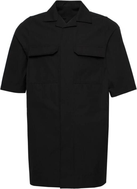 Rick Owens Zwarte Magnum korte mouwen shirt Black Heren