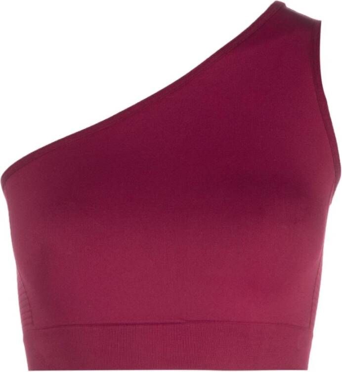 Rick Owens Fuchsia One-Shoulder Cropped Top Pink Dames