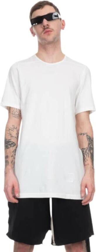 Rick Owens Biologisch katoenen T-shirt met unieke naad White Heren
