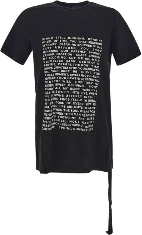 Rick Owens T-shirt Zwart Heren