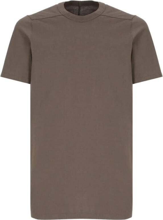 Rick Owens Stijlvolle stofgrijze katoenen T-shirt voor heren Gray Heren