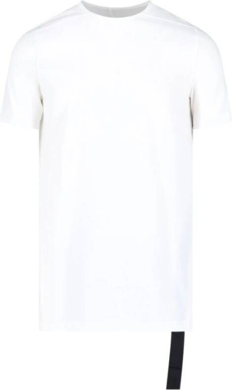 Rick Owens Biologisch katoenen T-shirt met unieke naad White Heren