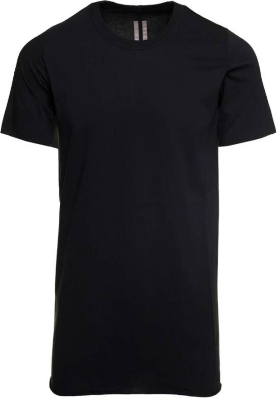Rick Owens Zwarte Sweaters Basic SS T-Shirt voor Heren Black Heren