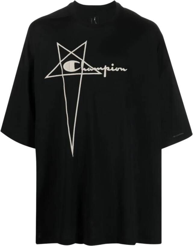 Rick Owens T-Shirts Zwart Heren