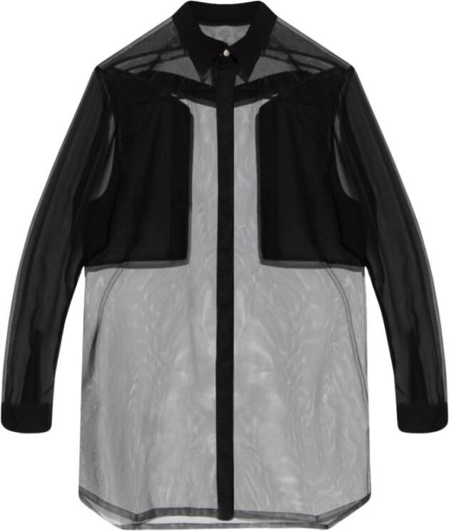 Rick Owens Transparante shirt Zwart Dames