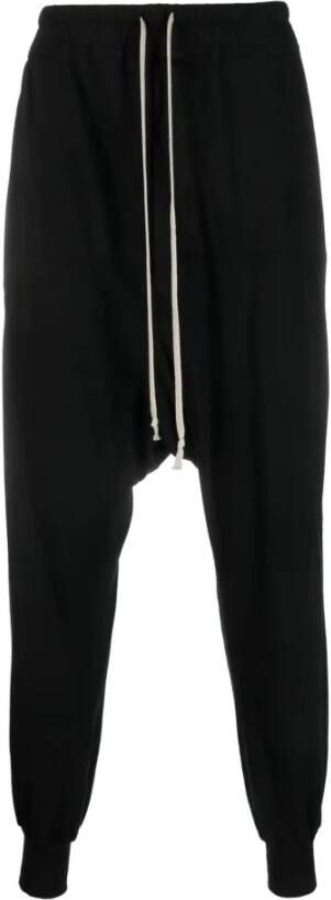 Rick Owens Zwarte Prisoner Trekkoordbroek Zwart Heren