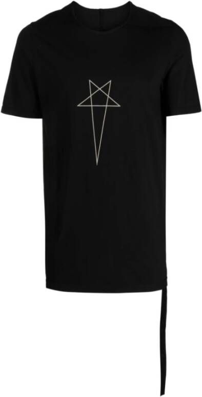 Rick Owens Zwart Parel Level T-Shirt Zwart Heren