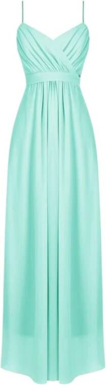 RINASCIMENTO Empire Cut Georgette Dress Cfc0112346003 Groen Dames