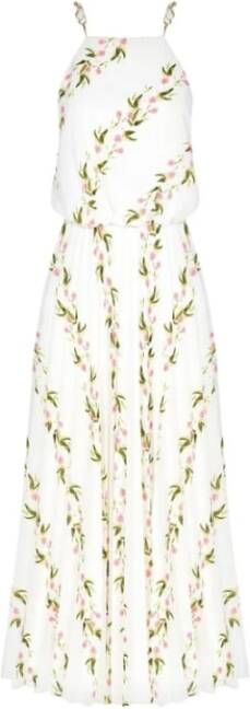 RINASCIMENTO jurk met bloemmotief Cfc0114473003 Wit Dames