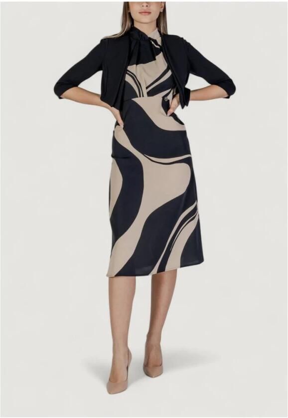 RINASCIMENTO Beige Polyester Zomerjurk Multicolor Dames - Foto 2