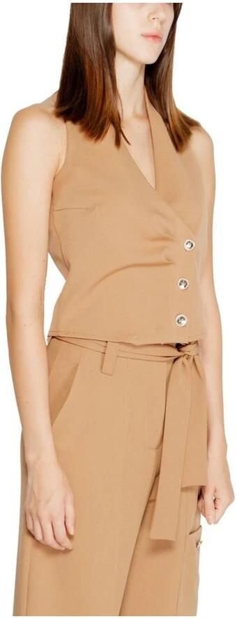 RINASCIMENTO Beige V-hals Mouwloze Blazer Beige Dames - Foto 3