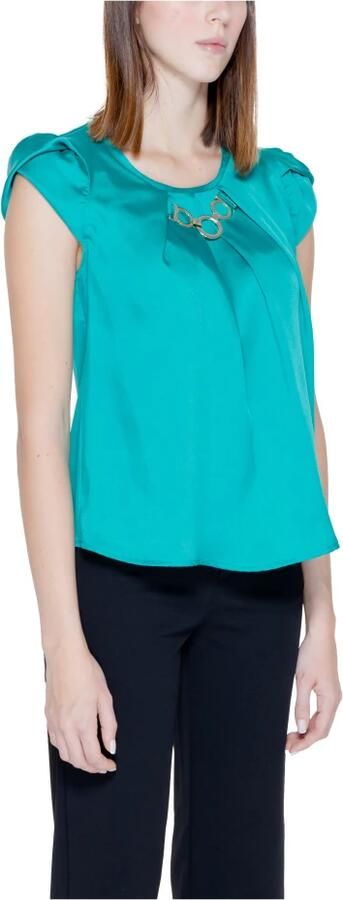 RINASCIMENTO Blouse met korte mouwen Green Dames - Foto 2