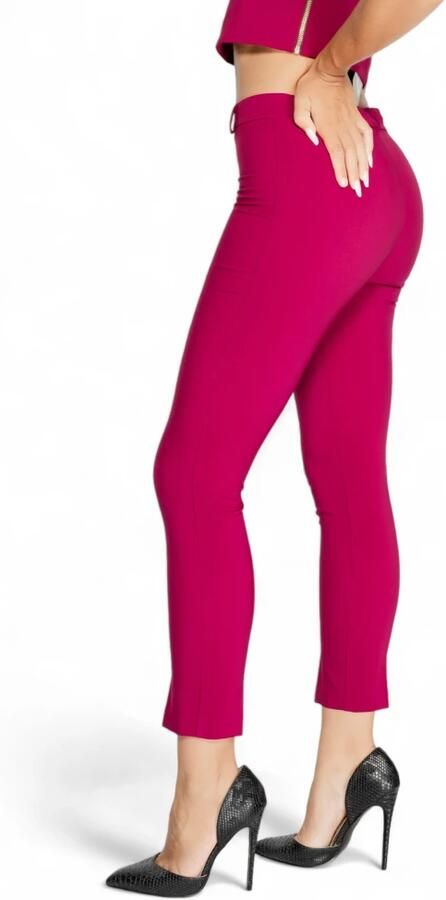 RINASCIMENTO Bordeaux Zip Button Herfst Winter Broek Red Dames - Foto 2