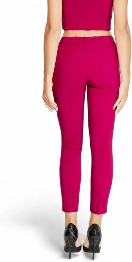 RINASCIMENTO Bordeaux Zip Button Herfst Winter Broek Red Dames