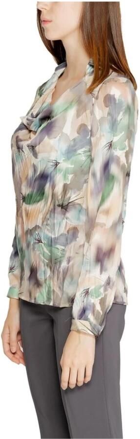 RINASCIMENTO Groene Bloemen Blouse Herfst Winter Stijl Multicolor Dames - Foto 3