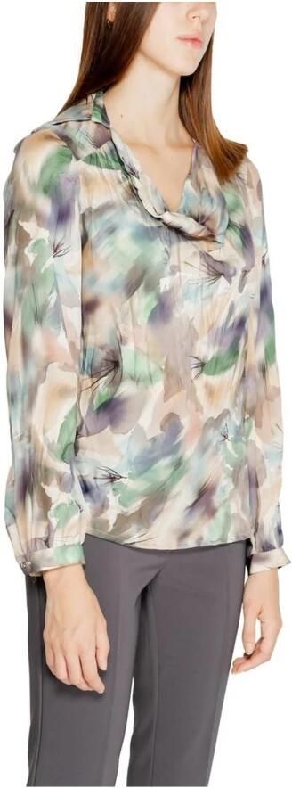 RINASCIMENTO Groene Bloemen Blouse Herfst Winter Stijl Multicolor Dames - Foto 2