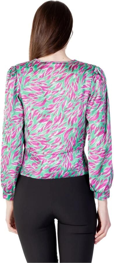 RINASCIMENTO Gedrukte blouse met V-hals en lange mouwen Multicolor Dames - Foto 2
