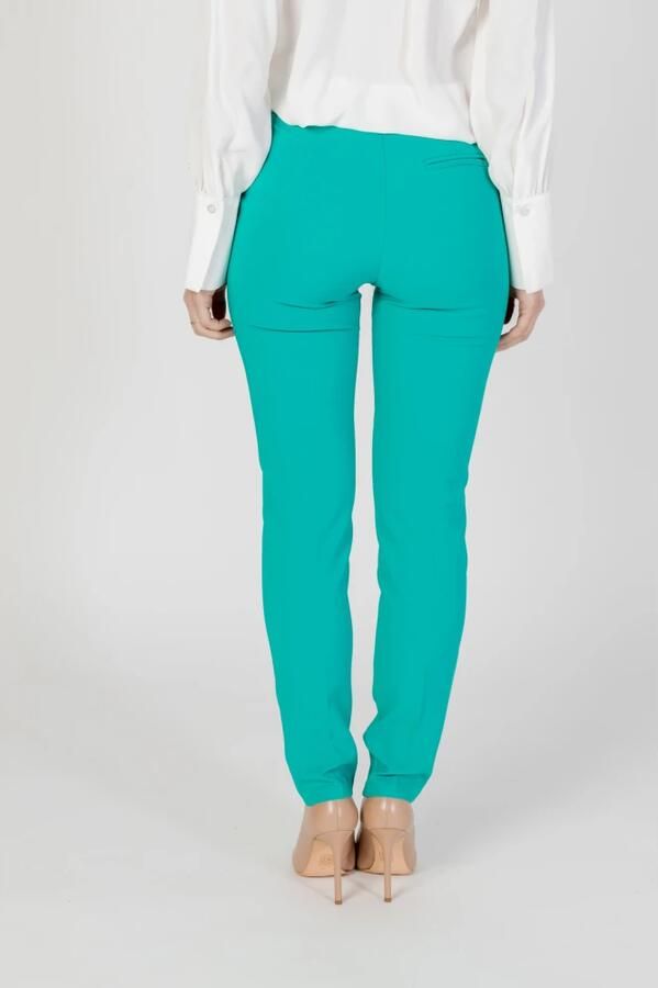RINASCIMENTO Groene broek met rits en knoopsluiting Green Dames - Foto 1
