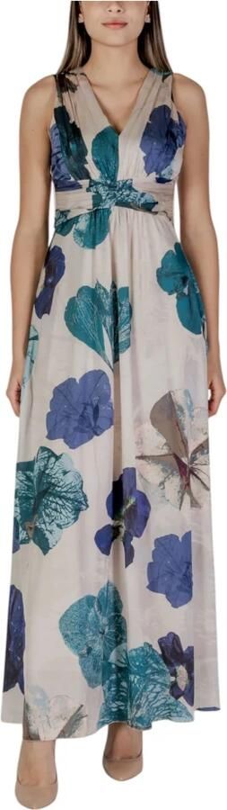 RINASCIMENTO Groene Maxi Jurk met V-hals Multicolor Dames - Foto 3