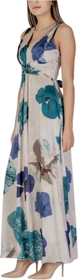 RINASCIMENTO Groene Maxi Jurk met V-hals Multicolor Dames - Foto 2