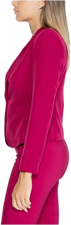 RINASCIMENTO Single Button Technical Fabric Blazer Jacket Red Dames - Foto 6