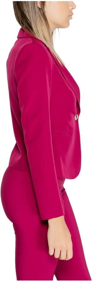 RINASCIMENTO Single Button Technical Fabric Blazer Jacket Red Dames - Foto 5