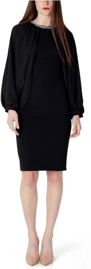 RINASCIMENTO Lange Jurk APPLICAZIONE GIRO COLLO CFC0018940 - Foto 4