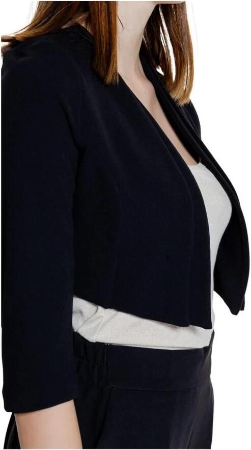 RINASCIMENTO Top met Lange Mouwen en Blote Schouders Black Dames