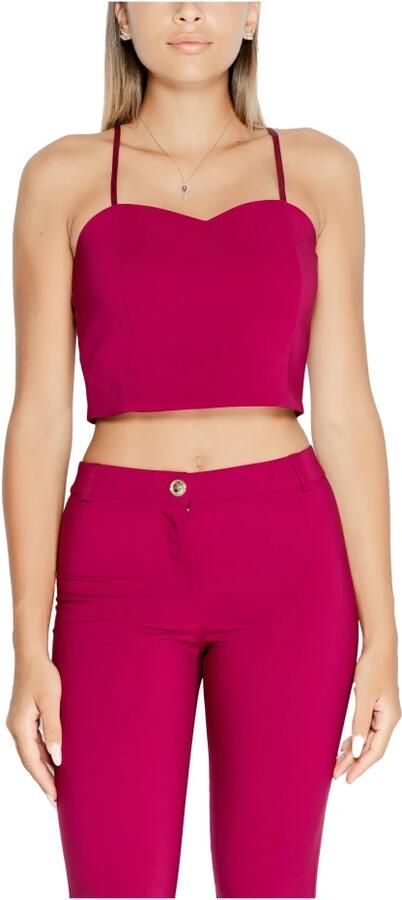 RINASCIMENTO Mouwteloze Sweetheart Top met Rits Red Dames - Foto 3