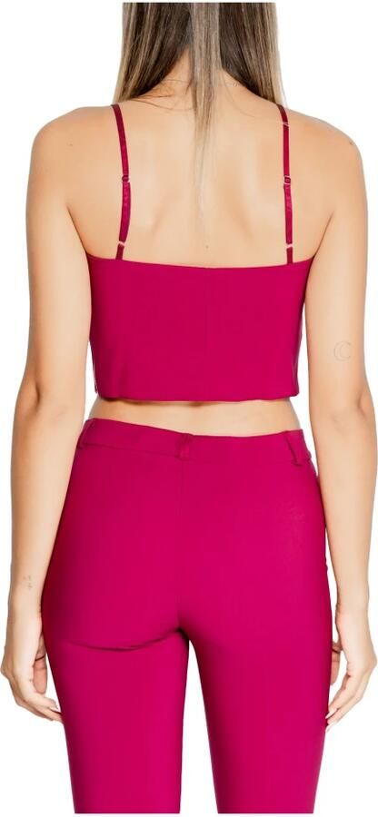 RINASCIMENTO Mouwteloze Sweetheart Top met Rits Red Dames - Foto 2