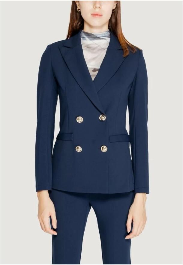 RINASCIMENTO Polyester Blazer Collectie Herfst Winter Vrouwen Blue Dames