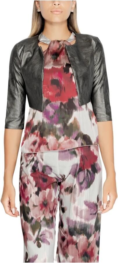 RINASCIMENTO Polyurethaan Blazer 3 4 Mouwen Gray Dames - Foto 5