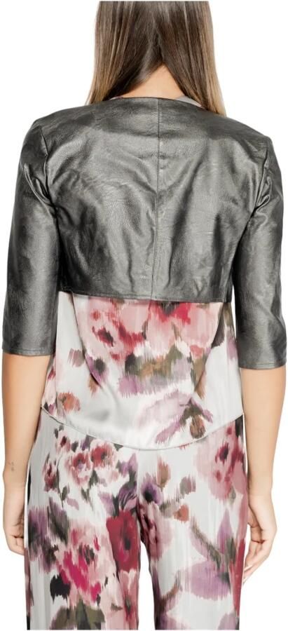 RINASCIMENTO Polyurethaan Blazer 3 4 Mouwen Gray Dames - Foto 2