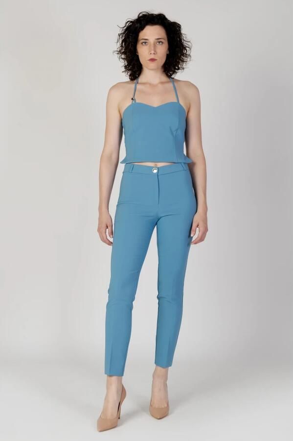 RINASCIMENTO Sweetheart Mouwloze Top Blue Dames