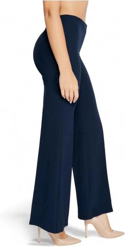 RINASCIMENTO Flared Donkerblauwe Broek Blue Dames