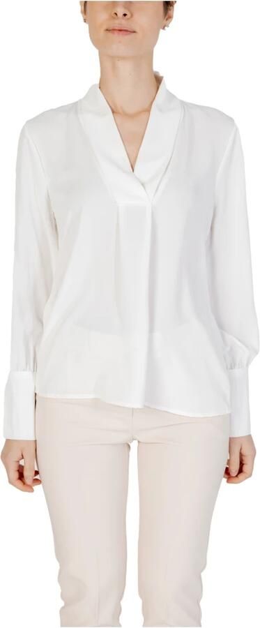 RINASCIMENTO Witte V-hals Blouse Lente Zomer Stijl White Dames - Foto 3